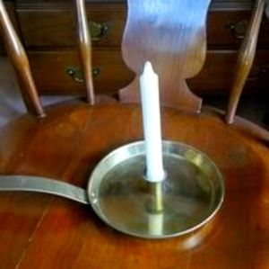 Copper candle holder